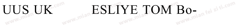 UUS UK楷体 ESLIYE TOM Bo字体转换